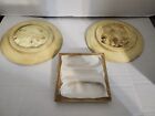 3 Vintage Hippy Retro Ceramic Mushroom Wall Art Decor Plaques 3d 1960 s-70 s