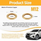 15 Pcs Oil Drain Plug Gasket  12mm Premium Copper Crush Washer Oil M12-15pcs