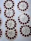Vintage View-master Viewer Red   White Made In Usa By Gaf With 13 Reels Marvel