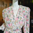 Vtg 80s Plus Size Romantic Trad Wife Modest Volup Floral Tea Party Dress Xxl 1x