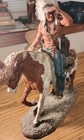 Daniel Monfort  war Chief  Perfect Condition Large Sculpture 1982 Original