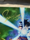 Autographed Holographic Goku Poster  sean Schemmel 