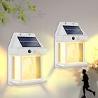 Claoner Led Solar Wall Lights Pir Motion Sensor Outdoor Garden Security Lamp