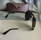 Vintage Ray Ban Leathers Bausch   Lomb 62 14 Gold   Brown Aviators Sunglasses