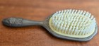 Vintage Heavy Ornate Floral Filigree Vanity Hair Brush 8  Long