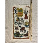 Nwot Vtg 70s Historic Boston Souvenier Tea Towel 16 x30  Usa 100  Linen