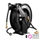 Pressure Washer Hose Reel W  Jumper Hose For 3 8  X 50ft 4000psi Retractable