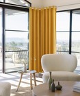 Anroduo Mustard Yellow Velvet Curtains 84 Inches Long Blackout Thermal Insula   
