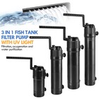 3 In 1 Submersible Uv Sterilizer Filter Clarifier Oxygen Pump Aquarium Fish Tank