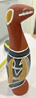 Vintage Australian Aboriginal Traditional Vibrant Bird Wood Hand Made 27cm Rare 
