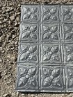 Antique Metal Tin Ceiling Tile 23    X 23  Salvaged Vintage