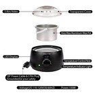 Professional Digital Wax Warmer With Lid And 16oz Pot For Hair Removal  black 