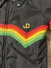 Vintage Black 1970s John Deere Bodyguard Snowmobile Ski Jacket L xl