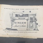Singer Slant-o-matic 401 Sewing Machine Instructions Manual Booklet