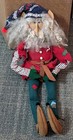 Vintage Norge Nordic Christmas Folklore Nisse Elf Gnome Doll Felt Poseable 