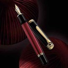 Pelikan Souveran  M600 Red Black  Fine  Nib New