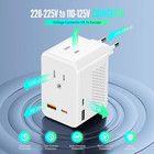 220v To 110v Voltage Converter Us To Europe  European Travel Plug Adapter  Pd 20