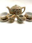 Tea Set Japan Lusterware Child s Tea Set Tea Pot 4 Cups   Saucers  Cream Sugar