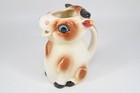 Vintage Figural Sitting Cow Creamer Pitcher Ceramic Mcm Retro Anthropomorphic 4 