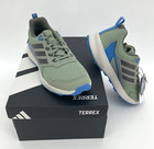 Youth Adidas Terrex Tracefinder J Trail Running Low Top Sneaker Green blue Nib