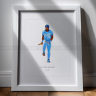 Bo Jackson Kansas City Royals Baseball 8x10 Print Poster Art Breaks Bat