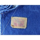 Levi Strauss Co Denim Work Apron Blue Adjustable Straps Double Bib Pockets