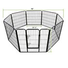 32 Inch 8 Panel Heavy Duty Metal Pet Dog Playpen Kennel Exercise Fence Cage
