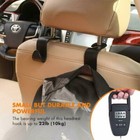 4x Car Seat Back Headrest Hooks Hanger Holder Hook For Bag Purse Cloth Grocery