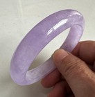 Natural Grade Aaa Ice Lilac Lavender Burmese Jade Jadeite Bracelet Bangle 60mm