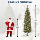 12 Ft Christmas Tree Pre-lit Artificial 700 Dual   color Led Lights W  Metal Stand