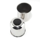 2pcs 4 25inch Stainless Trailer Wheel 4 25  Od 4 29  H Mirror   Gloss Black