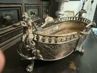 Jardiniere Silver Plated Antique   French 1700s Baroque Centre Piece 18 5    Read