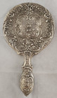 Vintage 3 Piece Vanity Set Of Brush Comb And Mirror With Floral Design