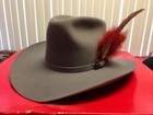 Vintage John B  Stetson 4x  Beaver Cowboy Hat Size 6 7 8 Gray Read