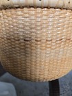 Antique Nantucket Lightship Basket Signed Round Americana Folk Art 8 5 