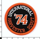 1974 International Harvester Scout Embroidered Patch Black orange Iron-on Sew-on