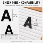 312 Pcs Black Plastic Letters For 1 Inch Letter Board - Perfect For Custom Signs