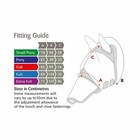Shires Fine Mesh Horse Equine Fly Mask With Ears And Nose Uv Protection  6665
