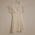 Vintage Jessica Mcclintock Girls Dress Size 8 Lace Flower Girl Floral Victorian