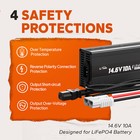 Litime14 6v 10a Ac dc Lifepo4 Battery Smart Charger High Charging Efficiency