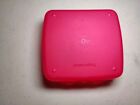 New Tupperware Sandwich Keeper 5 In Square Clamshell Pink  8203a-2 Free Ship  