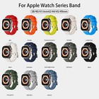 Silicone Sport Band For Iwatch Series 10 9 8 7 6 5 4 Se 3 2 1 Waterproof Strap