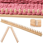 48    Chunky Blanket Loom Wooden Knitting Kit For Thick Yarn Crafts