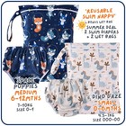 Reusable Baby Swim Nappy   Wet Bag_4pcs 2 Sets_small medium 4 5-7kg 7-10kg 0-12m