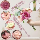 Artificial Flower Bouquet Mixed Pink Peony 4 Bunch Fake Bride Holding Floral