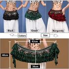 Adults Women Belly Dance Costume Vintage Tribal Beads Coins Hip Scarf Belt Wrap