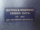 Vtg Foundry Gating   Risering Design Data Factory Manual Gray Iron Research Inst