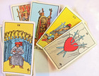 Tarot Deck 1972 Rider Waite Smith 78 Card Set  Vintage  Blue Lift Top Box