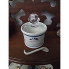 Vintage Captain Starn   s Atlantic City Mustard Pot W Lid Spoon Restaurantware