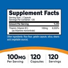 Nutricost Vitamin B1  thiamin  100mg  120 Capsules - Gluten Free   Non-gmo
